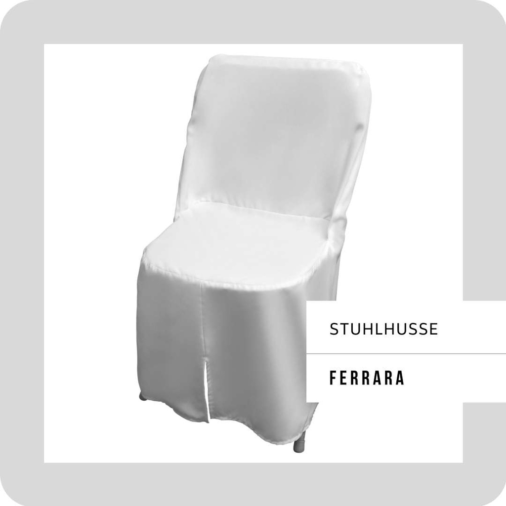 Stuhlhusse -FERARRA- WEISS