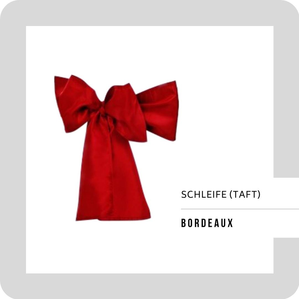 Schleife Taft 245x18cm BORDEAUX (0103)