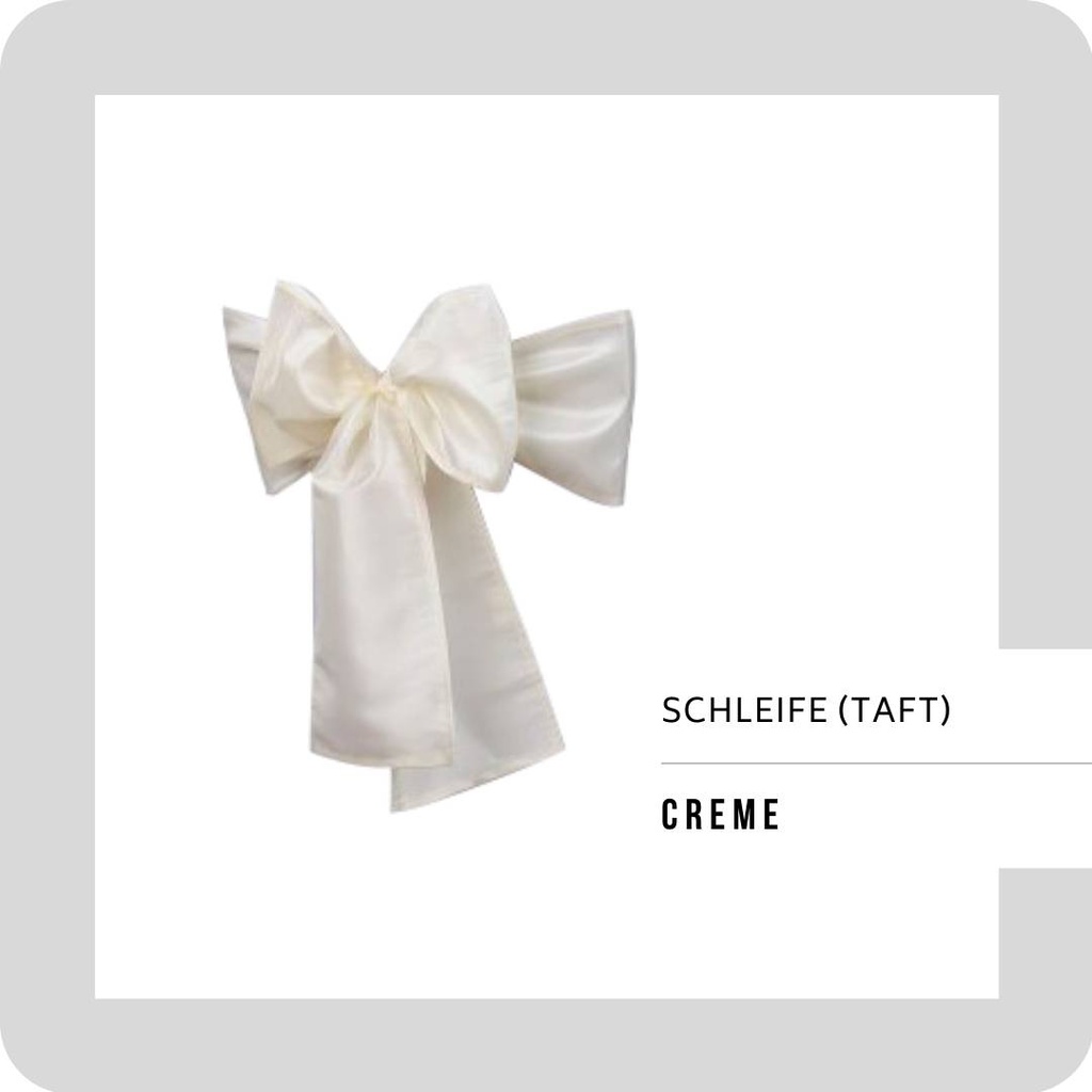 Schleife Taft 245x18cm CREME (0102)