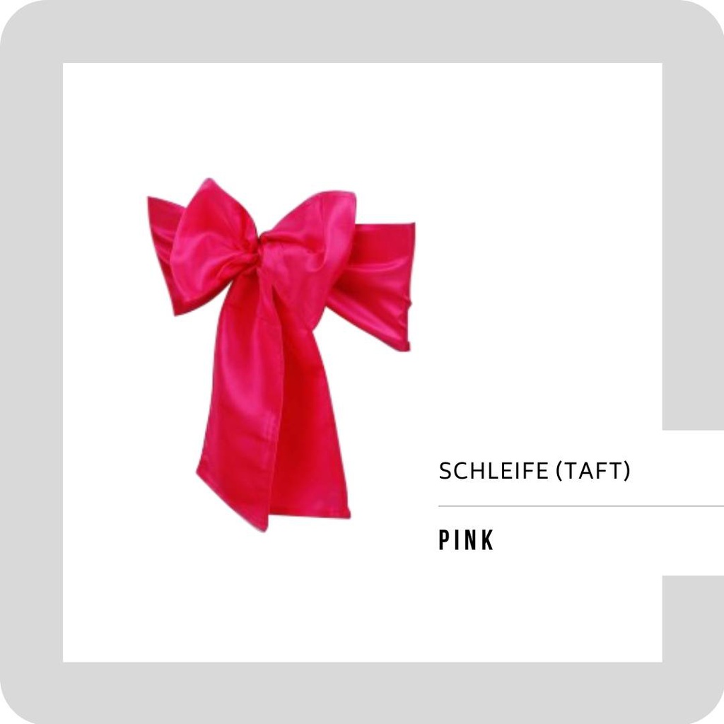 Schleife Taft 245x18cm PINK (0111)