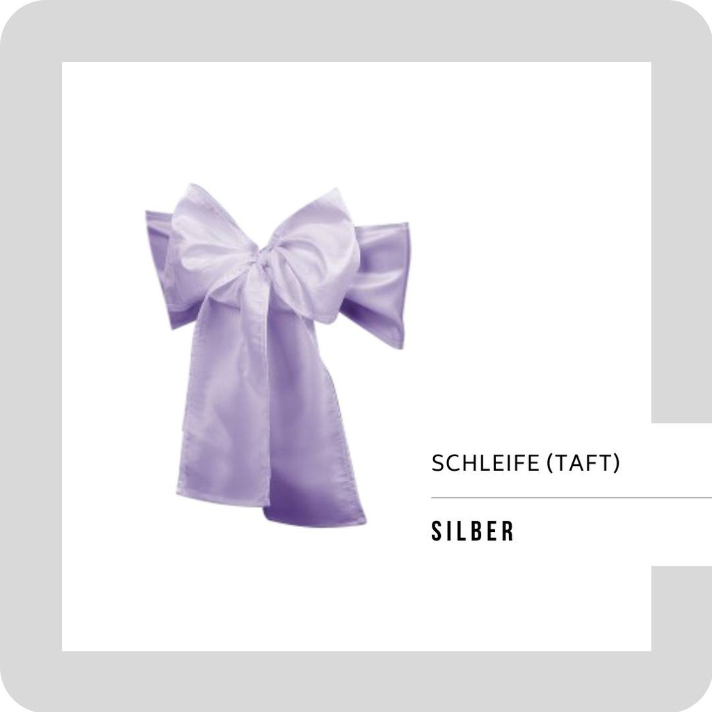 Schleife Taft 245x18cm SILBER (0118)