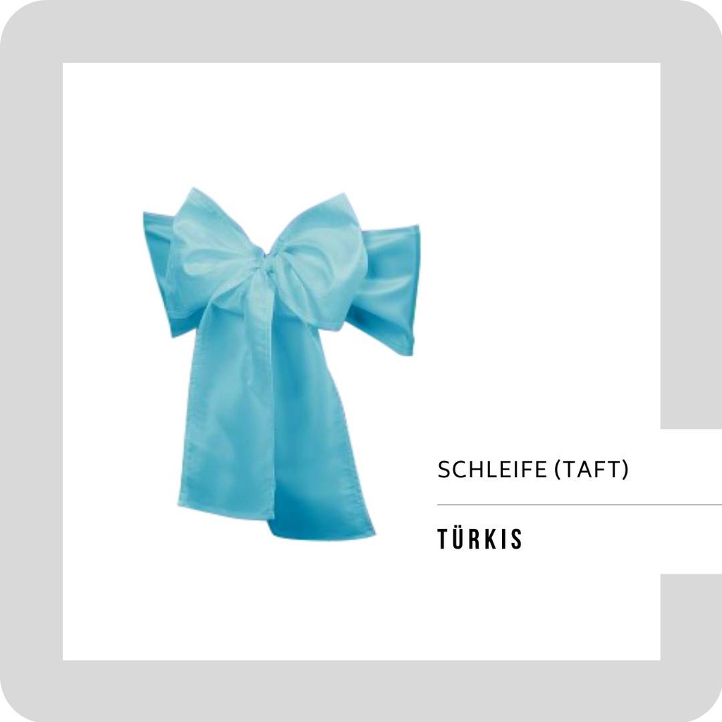 Schleife Taft 245x18cm TÜRKIS (0119)