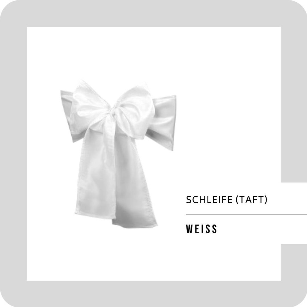 Schleife Taft 245x18cm WEISS