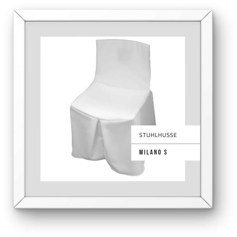 Stuhlhusse -MILANO S- WEISS